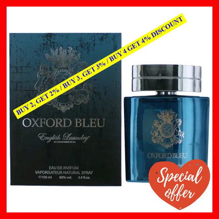 Oxford Bleu By English Laundry 3.4 Oz Eau De Parfum Spray For Men