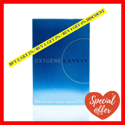 Oxygene By Lanvin For Women - 2.5 Oz Edp Spray