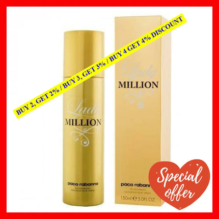 Paco Lady Million 5 Oz Deodorant Spray