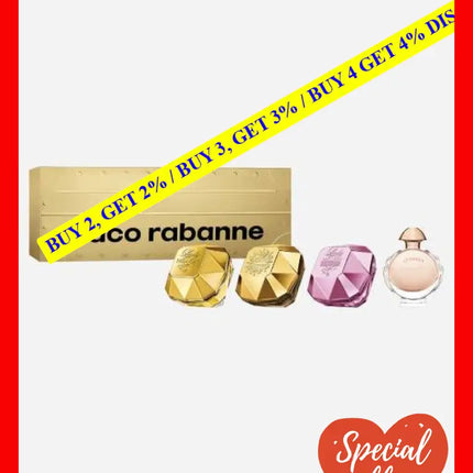 Paco Rabanne 4 Pcs Mini Set For Women