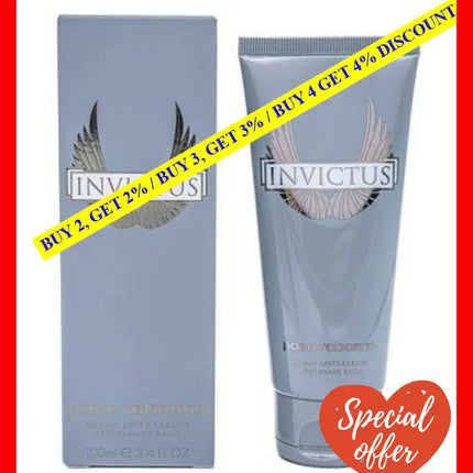 Paco Rabanne Invictus 3.4 Aftershave Balm For Men