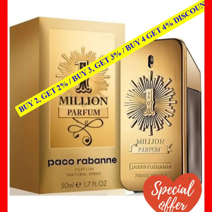 Paco Rabanne One Million Eau De Parfum Spray 50 Ml For Men (3349668579822)