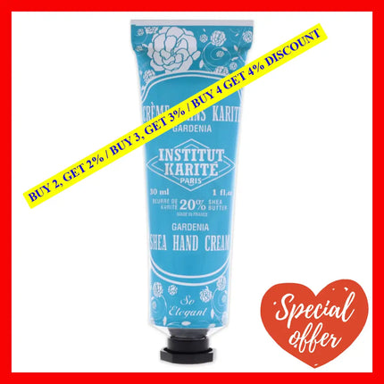 Paris Shea Hand Cream So Elegant - Gardenia By Institut Karite For Unisex 1 Oz