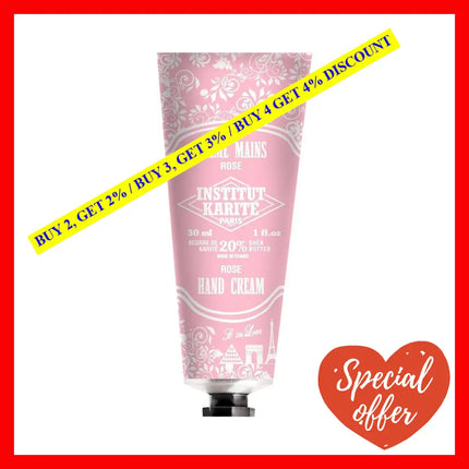 Paris Shea Hand Cream So In Love - Rose By Institut Karite For Unisex 1 Oz