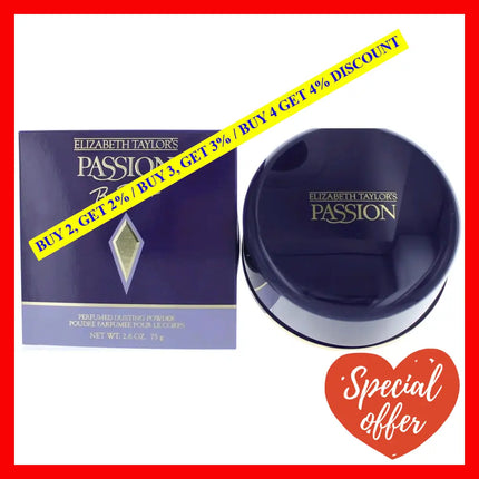 Passion By Elizabeth Taylor 2.6 Oz Perfumed Dusting Powder For Women