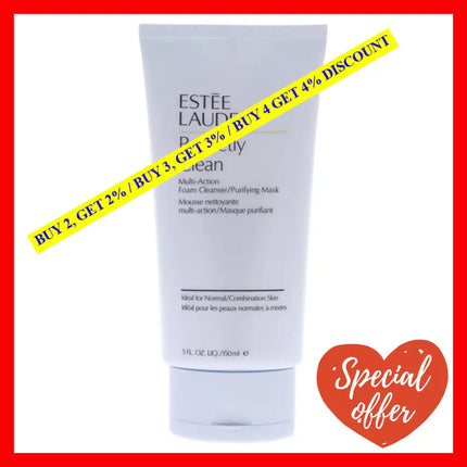 Perfectly Clean Multi-Action Foam Cleanser-Purifying Mask By Estee Lauder For Unisex - 5 Oz Cleanser