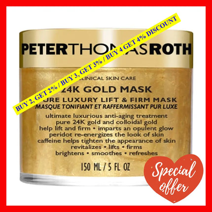 Peter Thomas Roth 24K Gold Mask Pure Luxury Lift And Firm For Women 5.0 Oz / 150 Ml