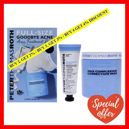 Peter Thomas Roth Clinical Skin Care Full-Size Goodbye Acne Treatment Pair 2 Pieces - Unisex