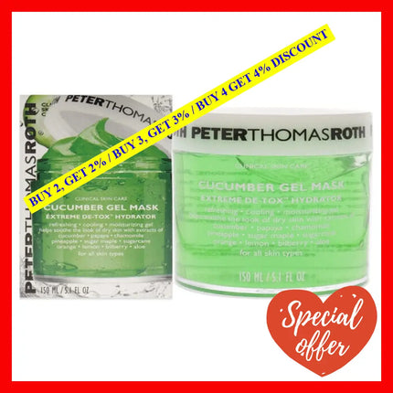 Peter Thomas Roth Cucumber Gel Mask Extreme Detoxifying Hydrator - 5.1 Oz