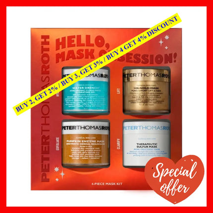 Peter Thomas Roth Hello Mask Obsession 4 Pieces Kit For Women