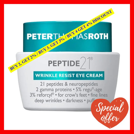 Peter Thomas Roth Peptide 21 0.50 Oz / 15 Ml Wrinkle Resist Eye Cream For Women