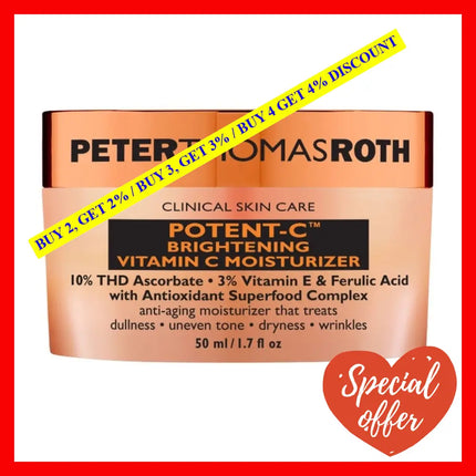 Peter Thomas Roth Potent-C Brightening Vitamin C Moisturizer For Women 1.7 Oz / 50 Ml