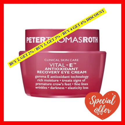 Peter Thomas Roth Vital-E Antioxidant Recovery Eye Cream 0.50 Oz / 15 Ml