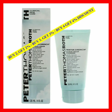 Peter Thomas Roth Water Drench By 4 Oz Cloud Cream Cleanser