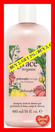 Philosophy Amazing Grace Bergamot 16 Ounces Shampoo Bath & Shower Gel