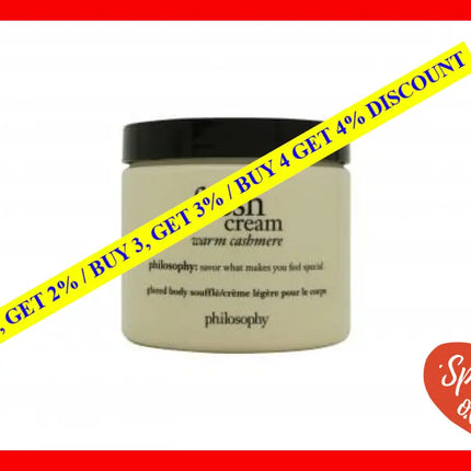 Philosophy Fresh Cream Warm Cashmere 16 Oz Glazed Body Souffle