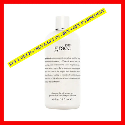 Philosophy Pure Grace 16 Oz Shampoo Bath & Shower Gel