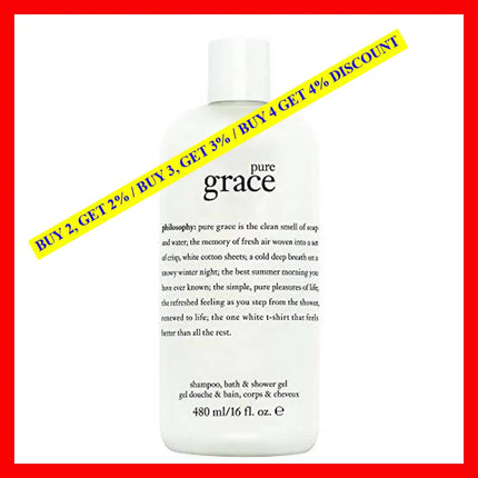 Philosophy Pure Grace 16 Oz Shampoo Bath & Shower Gel