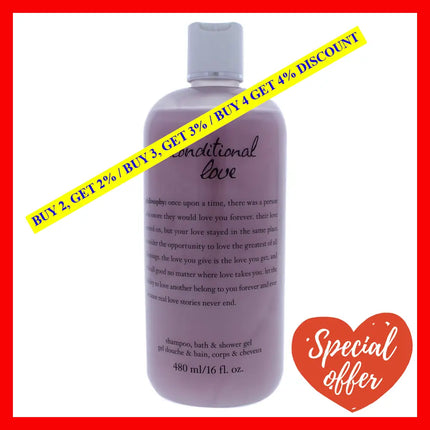 Philosophy Unconditional Love Shampoo Bath And Shower Gel For Unisex 16 Fl Oz