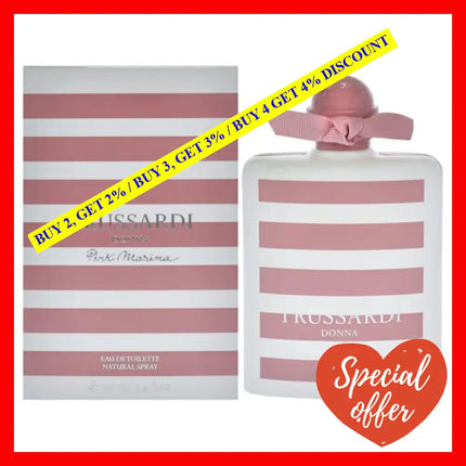 Pink Marina By Trussardi For Women - 3.4 Oz Edt Spray