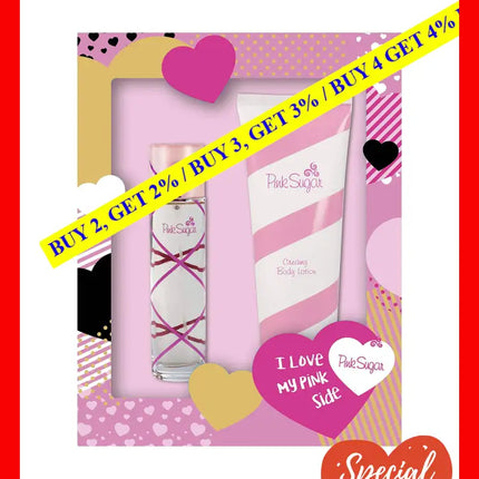 Pink Sugar 2 Piece Set Eau De Toilette & Body Lotion 3.4 Fl. Oz