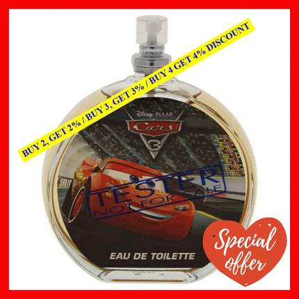 Pixar Cars 3 By Disney For Kids - 3.4 Oz Edt Spray (Tester)