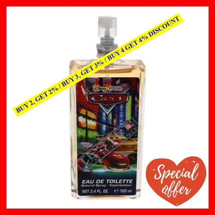 Pixar Cars By Disney For Kids - 3.4 Oz Edt Spray (Tester)