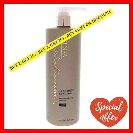 Platinum Luxe Shine Shampoo By Kenra For Unisex - 31.5 Oz