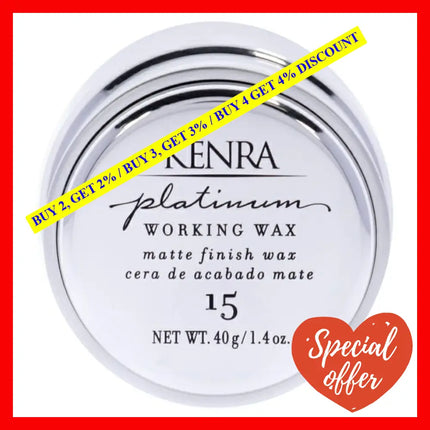 Platinum Working Wax - 15 By Kenra For Women 1.4 Oz