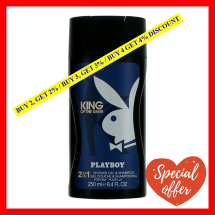 Playboy King Of The Game By Coty 8.45 Oz Shower Gel For Men