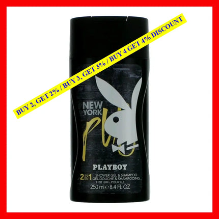 Playboy New York By Coty 8.45 Oz Shower Gel For Men