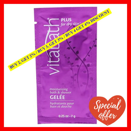 Plus For Dry Skin Moisturizing Bath Shower Gelee By Vitabath For Unisex - 0.25 Oz Gel