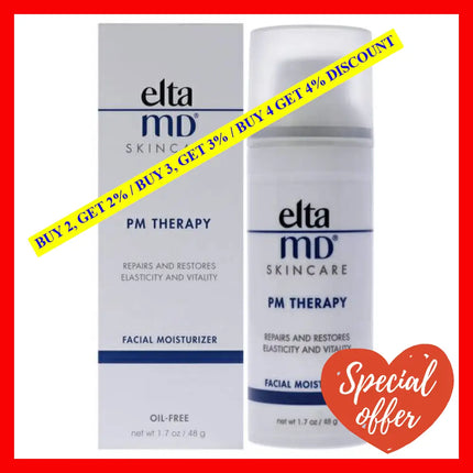 Pm Therapy Facial Moisturizer By Eltamd For Unisex - 1.7 Oz