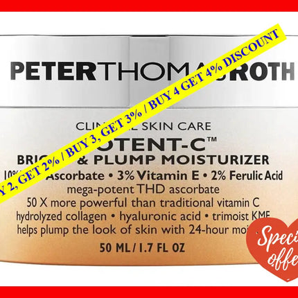 Potent-C Bright And Plump Moisturizer By Peter Thomas Roth For Unisex - 1.7 Oz