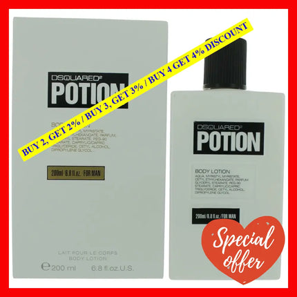 Potion By Dsquared2 6.8 Oz Body Lotion For Men