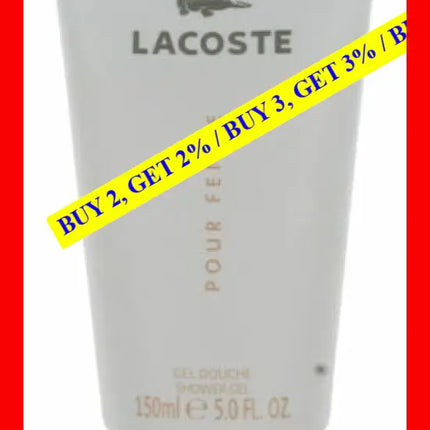 Pour Femme By Lacoste For Women Shower Gel 5 Oz