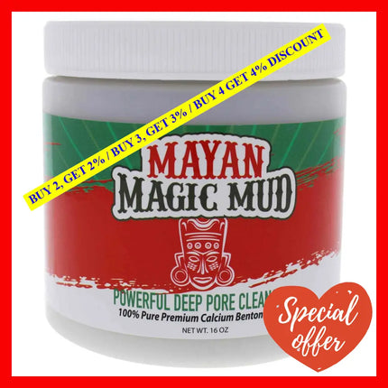 Powerful Deep Pore Cleansing Clay By Mayan Magic Mud For Unisex - 16 Oz Cleanser