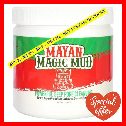 Powerful Deep Pore Cleansing Clay By Mayan Magic Mud For Unisex - 16 Oz Cleanser