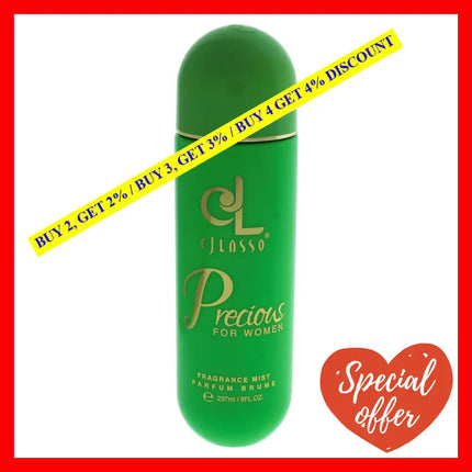 Precious By Cj Lasso For Women - 8 Oz Fragrance Mist