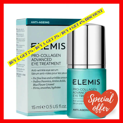 Pro-Collagen Advanced Eye Treatment By Elemis For Unisex - 0.5 Oz