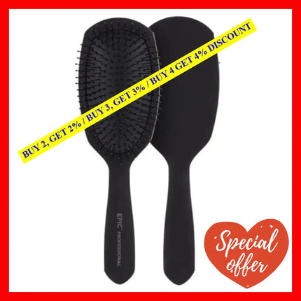 Pro Epic Deluxe Detangler Brush - Black By Wet For Unisex 1 Pc Hair