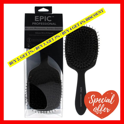 Pro Epic Deluxe Shine Enhacer Brush - Black By Wet For Unisex 1 Pc Hair