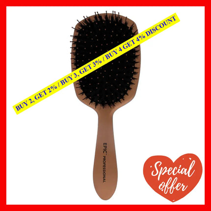 Pro Epic Deluxe Shine Enhancer Brush - Rose Gold By Wet For Unisex 1 Pc Hair