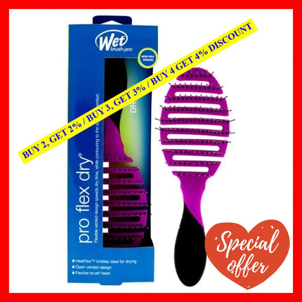 Pro Flex Dry Brush - Purple By Wet For Unisex 1 Pc Hair