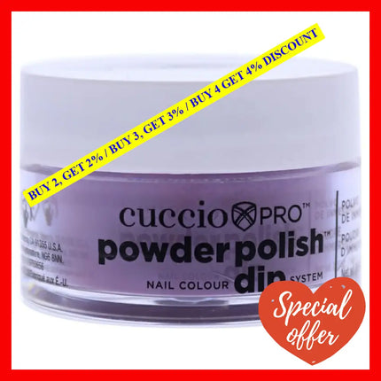 Pro Powder Polish Nail Colour Dip System - Bright Grape Purple By Cuccio For Women 0.5 Oz