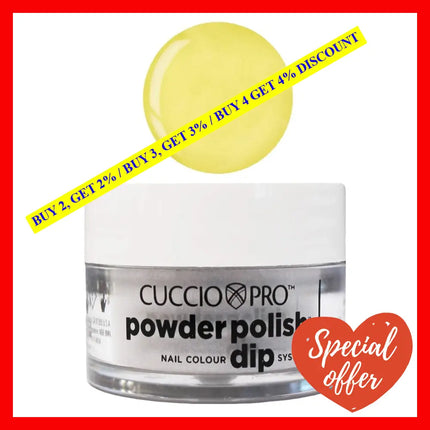 Pro Powder Polish Nail Colour Dip System - Bright Neon Yellow By Cuccio For Women 0.5 Oz