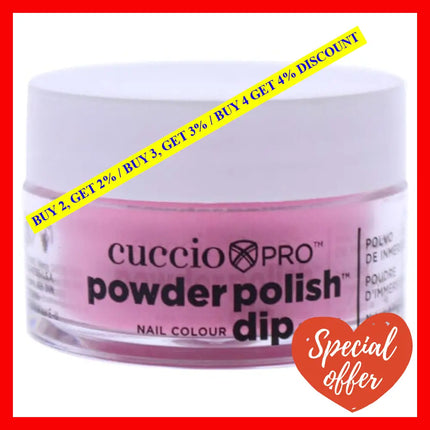 Pro Powder Polish Nail Colour Dip System - Bright Pink With Gold Mica By Cuccio For Women 0.5 Oz