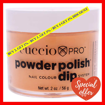 Pro Powder Polish Nail Colour Dip System - Carrot Orange By Cuccio For Women 1.6 Oz