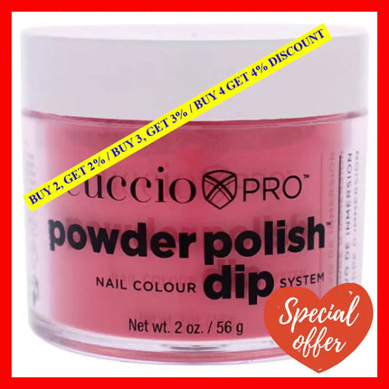 Pro Powder Polish Nail Colour Dip System - Cherry Red By Cuccio For Women 1.6 Oz