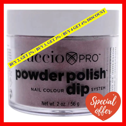 Pro Powder Polish Nail Colour Dip System - Dark Red Glitter By Cuccio For Women 1.6 Oz